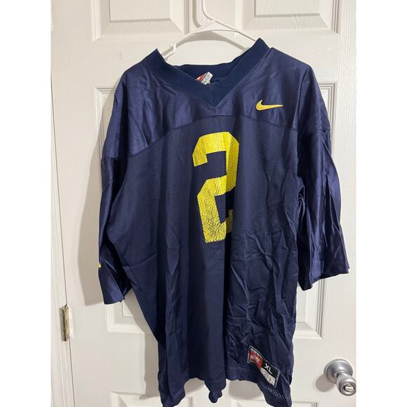 Nike University of Michigan Blue and Yellow Football Jersey 2 Sz: XL - Picture 1 of 6